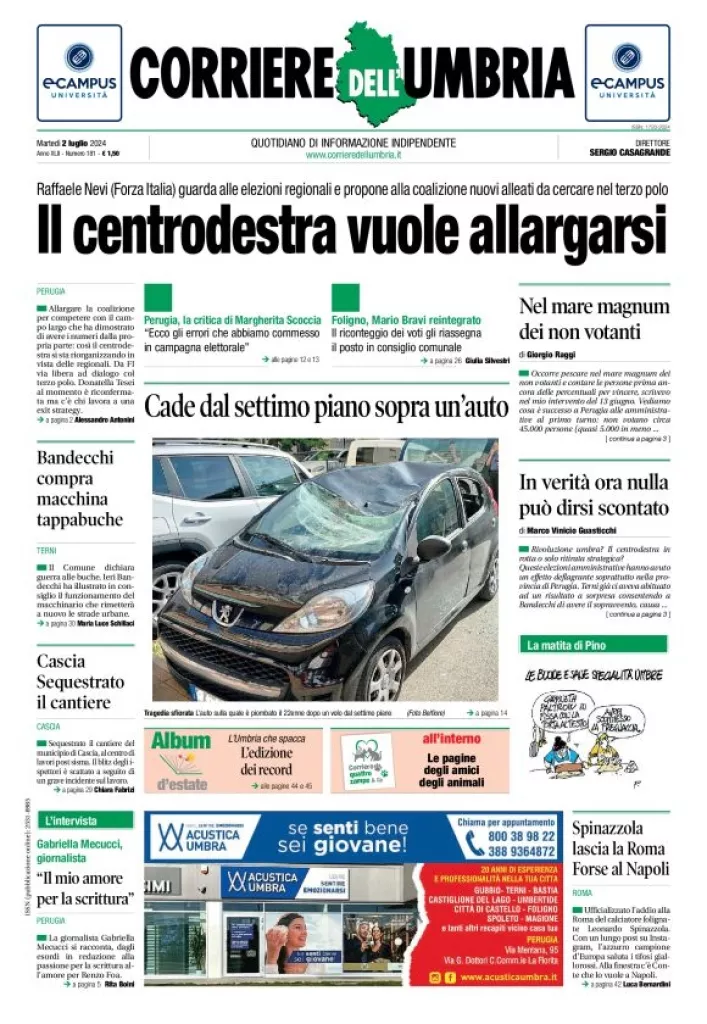 Prima-pagina-corriere umbria-del-2024-07-02